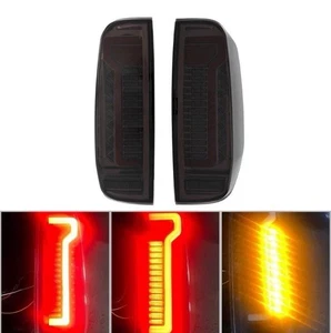 For 2005-2014 Nissan Navara D40 Frontier Smoke LED Tail Lights Brake Lamps Pair - Foto 1 di 15