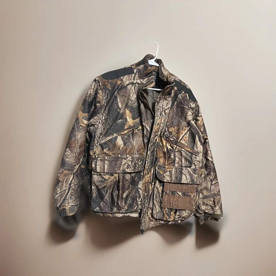 Mens L Beretta Realtree Hardwoods Hunting Jacket Insulated Water Resistant Coat - Image 1 of 4
