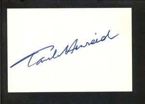 Paul Henreid - signed Autogramm 4x6 Karteikarte - Casablanca - Bild 1 von 2