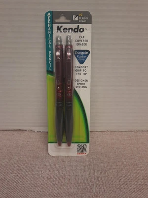 Lápis de chumbo mecânico automático vintage Zebra Kendo 0,7 mm aderência confortável pacote com 2 - Imagem 1 de 4