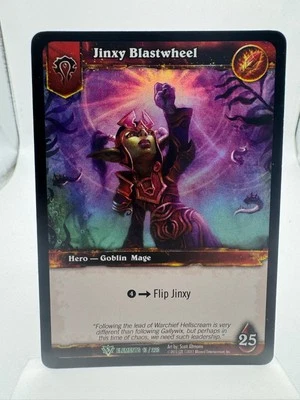 World of Warcraft TCG Elements Foil Hero Jinxy Blastwheel - Image 1 of 2