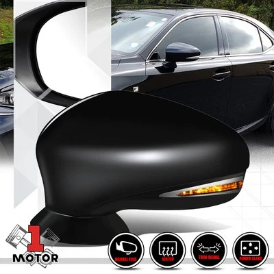 [Слева] Со стороны водителя питания + подогрев двери зеркало с сигналом для 14-20 Lexus IS200T/IS250 - Изображение 1 из 4