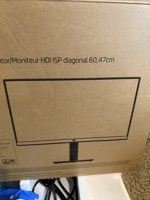 HP 24mh 23.8” Full HD IPS Monitor (1920x1080) – Built-in Speakers, HDMI/VGA - Image 1 of 4