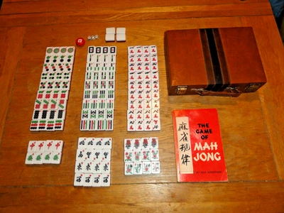 Azulejo chino Mah Jong Juego de cuatro vientos COMPLETO Foto 1 de 4