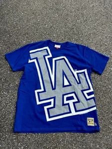 Mitchell And Ness Los Angeles Dodgers Baseball Shirt Size XL blue - Picture 1 of 5