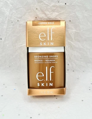 e.l.f. Skin Bronzing Drops COPPER GOLD  Bronze 3 1oz/30ml NWB - Image 1 of 4