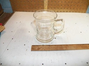 Vintage BUD LIGHT "SPUDS MACKENZIE" Etched Designed Glass Coffee Mug - Picture 1 of 5