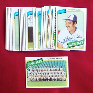Lote de 23 tarjetas Toronto Blue Jays 1980 Topps - Imagen 1 de 1