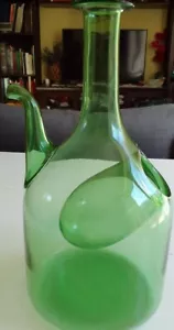 BROCCA VETRO SOFFIATO CON TASCA GHIACCIO VINTAGE 3 LT - Foto 1 di 5