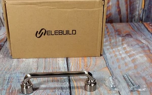 Elebuild Cabinet Pulls - 4in - Stainless Steel New Open Box Set of 9 - Picture 1 of 13
