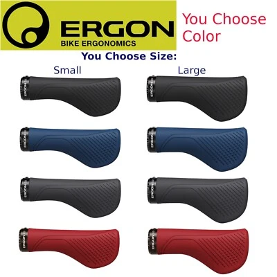 Ergon GS1 EVO Lock-On Ergo Grips 137mm Choose Your Ergonomic Size and Color - Image 1 of 2