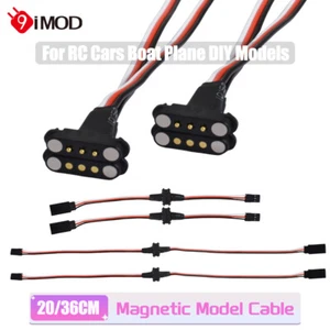 20CM / 36CM Magnetic Model Cable Suction line Snap-on Cable For RC Cars Plane - Picture 1 of 24