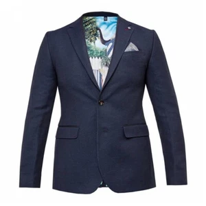 Ted Baker Harvey Mens Semi Plain 2 Button Sport Coat Jacket (3XLarge, Navy) $519 - Picture 1 of 1