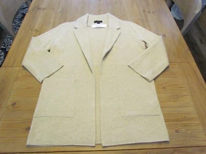 NWT J.Crew Women's Small S Heather Natural Sophie Open Sweater Blazer J0244 $148 - Picture 1 of 5