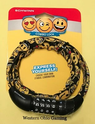Schwinn 6mm Express Yourself Choose Your Own Symbol Combination Bike Lock NEW - Image 1 of 2