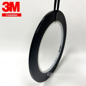 3M black Vinyl Fine Line Masking Tape 471 1/8 in x 36 yd 3mm wide For Decoration - Picture 1 of 6