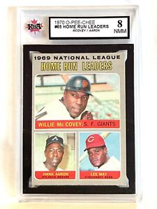 1970 O-Pee-Chee #65 NL Home Run Leaders McCovey/Hank Aaron/May KSA 8 NMM