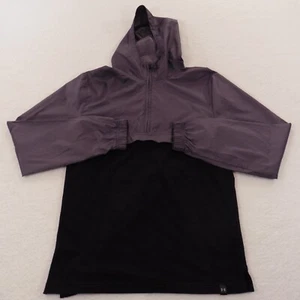 Under Armour Windbreaker Jacket Hoodie Unisex Gray/Black Activewear Size Small - Picture 1 of 14