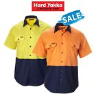 SALE! Hard Yakka Koolgear Shirt Hi-Vis Short Sleeve Vented Safety Work Y07559