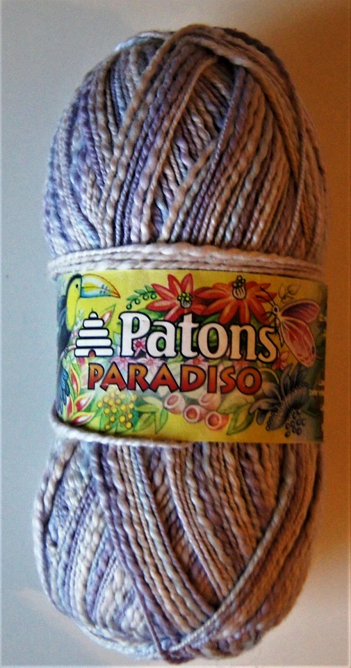 Patons Paradiso 3.5 oz Skeins 100% Cotton Fine Yarn Pastel Purple Blue Tan White - Image 1 of 2