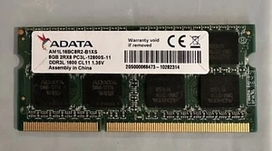MEMORIA AM1L16BC8R2-B1XS para portátil ADATA 8 GB 2RX8 PC3L-12800S - Imagen 1 de 1