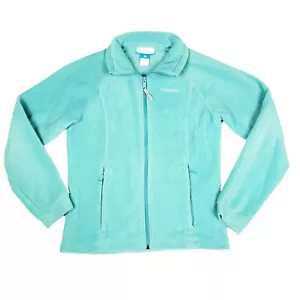 Columbia Benton Springs Fleece Jacket Girls Size Large 14-16 Light Teal - Picture 1 of 9