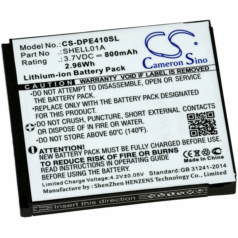 Akku für Doro PhoneEasy 612 / Typ SHELL01A 3,7V 800mAh/3Wh Li-Ion Schwarz - Bild 1 von 1