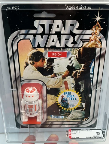 AFA 85 Star Wars 1978 R5-D4 Droid 20-back-G (C80 B85 F85) NM+ Mint Case Fresh Cover