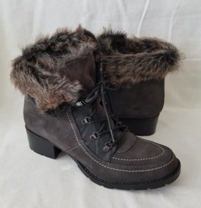 SPORTO Gray Faux Fur Lined Boot Womens Sz 8M - Picture 1 of 8