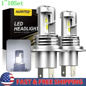 White 9003 H4 Light LED Free Error Canbus High Brightness HI/Lo Beam 1-10Set - Picture 1 of 11