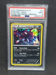 Pokemon PSA 9 MINT Zoroark Cracked Ice Holofoil 71/108 Dark Explorers Theme Deck - Picture 1 of 2
