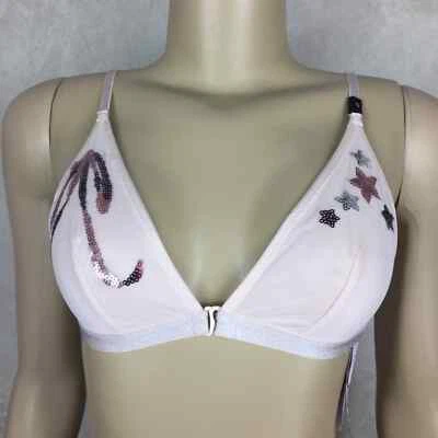 Small Victoria’s Secret Peach/Pink Sequin Bralette - Image 1 of 4