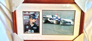 FATHER'S DAY BMW MARK WEBBER FRAMED 36 X 54CM PRINT WITH GLASS COVER,FREE POST - Picture 1 of 5