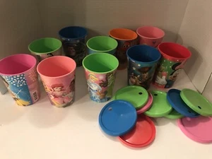 Hallmark Party Cups W/lids Toy Story, Disney Princesses, Pluto & Minnie Lot 10 - Picture 1 of 4