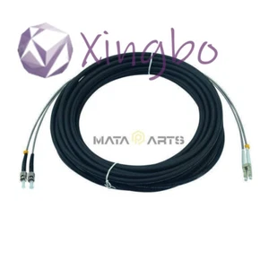1P Outdoor Field Fiber Patch Cord LC-ST UPC MM Multi-Mode Duplex Fiber Cable 40M - Picture 1 of 5
