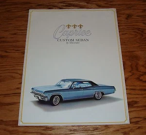 Original 1965 Chevrolet Caprice Custom Sedan Sales Brochure 65 Chevy - Picture 1 of 2