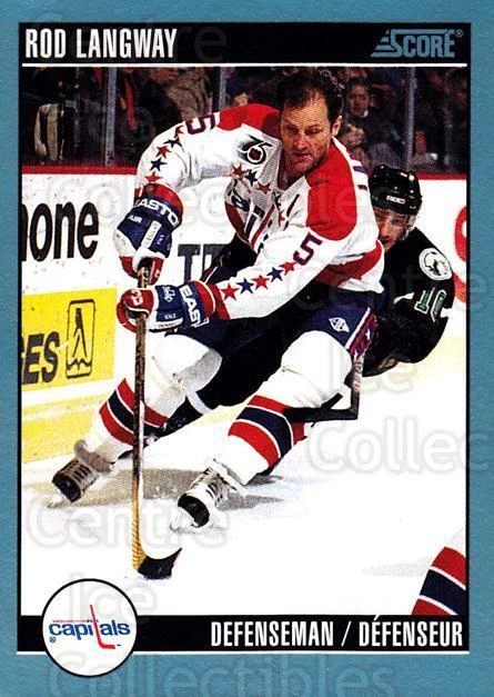 1992-93 Score Canadian #143 Rod Langway - Image 1 of 1