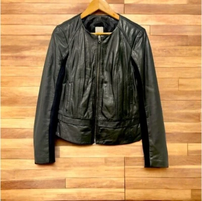  Halogen Faux Leather Jacket in Black   - Image 1 of 2