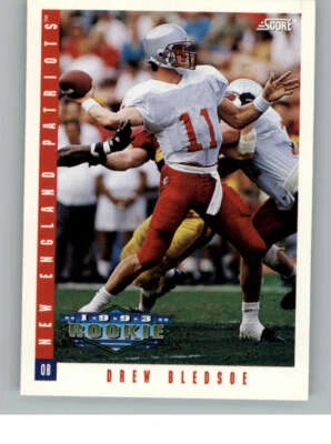 1993 Score #308 Drew Bledsoe RC (ref 135522) - Image 1 of 2