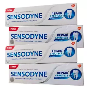 Sensodyne Toothpaste With Novamin For Tooth Repair And Protect 4 x 100gm - Picture 1 of 5