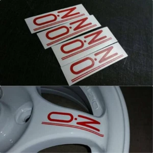 4PCS OZ Racing Wheel Decal Vinyl Decal Stickers Evo Chrono Rally Wheels EVO 123 - Picture 1 of 2
