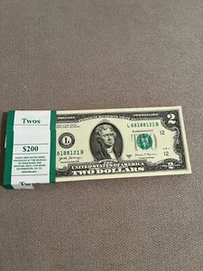 ✯UNCIRCULATED ** RARE Two Dollar Bills ✯ ** SAVE ON BULK $2 Bill - Picture 1 of 2