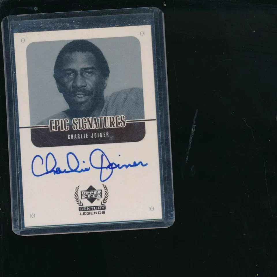 Charlie Joiner 1999 Upper Deck Century Legends Epic Signatures Auto Autograph - Image 1 of 1