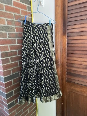 Falda cruzada Soft Arround mujer petite, dorada y negra y talla XSP Foto 1 de 4