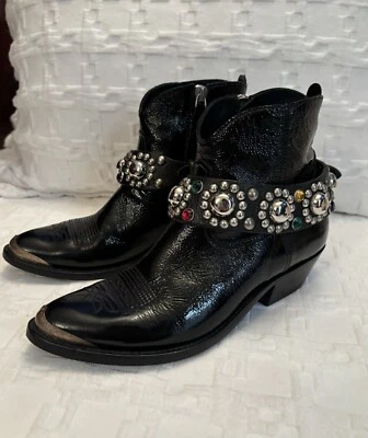 Botín de charol GOLDEN GOOSE negro Foto 1 de 4