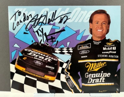 Rusty Wallace autographed photo NASCAR - Image 1 of 3