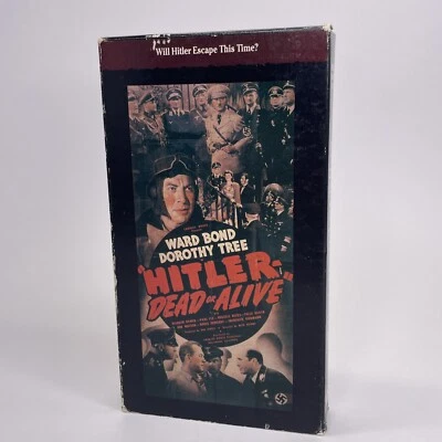 Hitler, Dead Or Alive, 1943 (VHS, 1991) Allied WWII Propaganda Film, ERROR TAPE - Image 1 of 4
