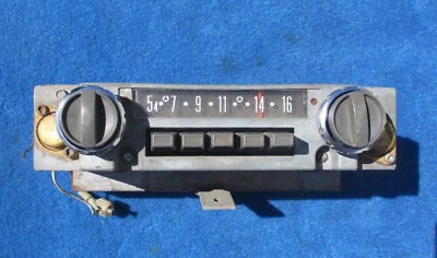 1960 1961 Rambler Rebel Ambassador Pushbutton Radio Original AMC Dial Works - Image 1 of 4