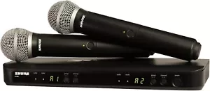Shure Wireless BLX288/SM58 Dual Vocal System with two SM58 Microphone for Singer - Picture 1 of 4