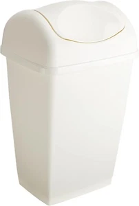 Axentia Pattumiera 50L con Coperchio Basculante Bianco Plastica Cucina Casa - Foto 1 di 3